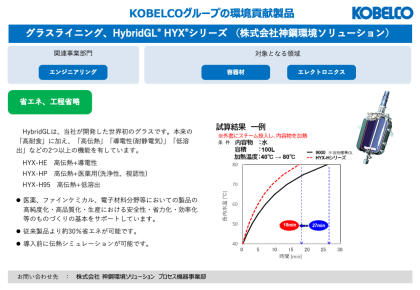 製品画像：グラスライニング、HybridGL HYX®シリーズ